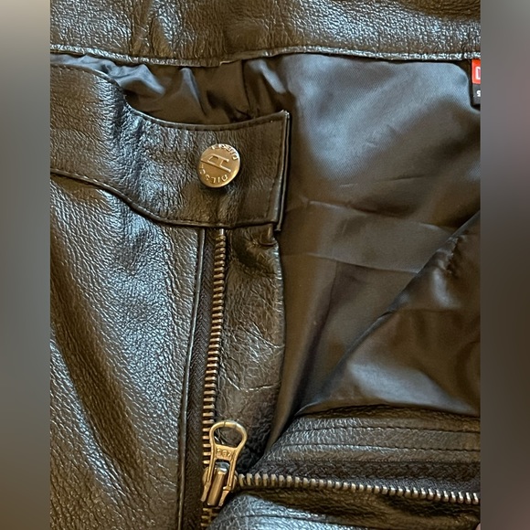 Diesel leather pants (low rise ) women’s - Picture 5 of 8